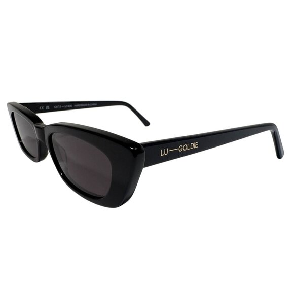 Lu Goldie x Taylor La Shae Cat Eye Sunglasses in Black main image 8